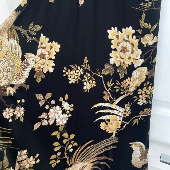 Roberto Cavalli Black and Gold Long Sleeve Dress - Picture 4 of 6